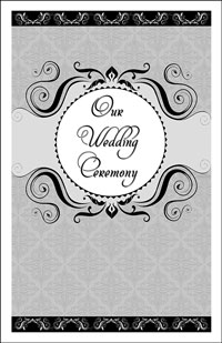 Wedding Program Cover Template 13A - Graphic 5